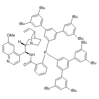 2-(Bis(3,3'',5,5''-tetra-tert-butyl-[1,1':3',1''-terphenyl]-5'-yl)phosphanyl)-N-((S)-(6-methoxyquinolin-4-yl)((1S,2S,4S,5R)-5-vinylquinuclidin-2-yl)methyl)benzamide