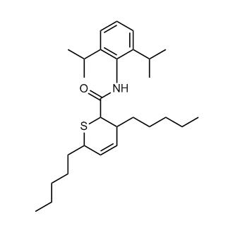 N-(2,6-Diisopropylphenyl)-3,6-dipentyl-3,6-dihydro-2H-thiopyran-2-carboxamide