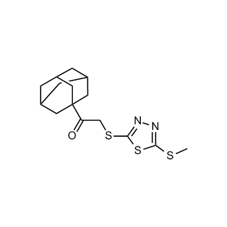 1-(Adamantan-1-yl)-2-((5-(methylthio)-1,3,4-thiadiazol-2-yl)thio)ethan-1-one