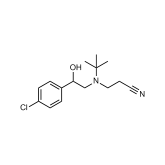 3-(tert-Butyl(2-(4-chlorophenyl)-2-hydroxyethyl)amino)propanenitrile