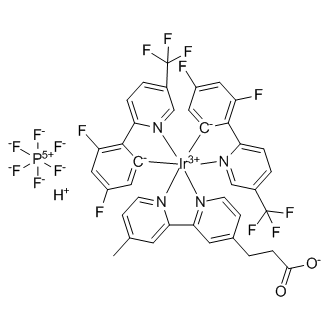 Bis[2-(2,4-difluorophenyl)-5-trifluoromethylpyridine][4,4'-methylpropionyl-2,2'-bipyridine] iridium (III) hexafluorophosphate
