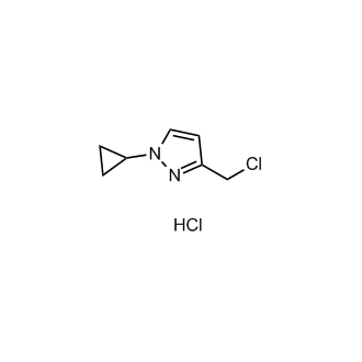 3-(Chloromethyl)-1-cyclopropyl-1H-pyrazole hydrochloride