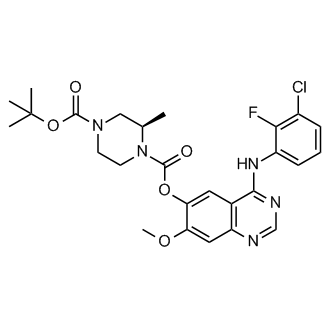 4-(tert-Butyl) 1-(4-((3-chloro-2-fluorophenyl)amino)-7-methoxyquinazolin-6-yl) (R)-2-methylpiperazine-1,4-dicarboxylate