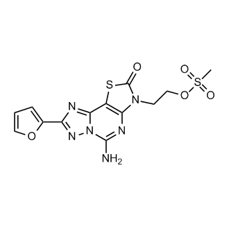 2-(5-Amino-8-(furan-2-yl)-2-oxothiazolo[5,4-e][1,2,4]triazolo[1,5-c]pyrimidin-3(2H)-yl)ethyl methanesulfonate