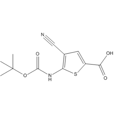4-Cyano-5-[[(1,1-dimethylethoxy)carbonyl]amino]-2-thiophenecarboxylic acid