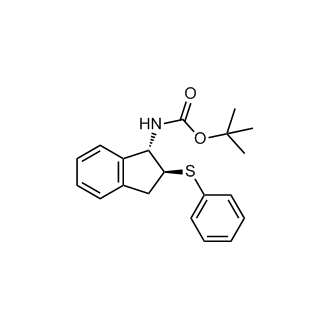 1,1-Dimethylethyl N-[(1S,2S)-2,3-dihydro-2-(phenylthio)-1H-inden-1-yl]carbamate