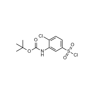 tert-Butyl (2-chloro-5-(chlorosulfonyl)phenyl)carbamate