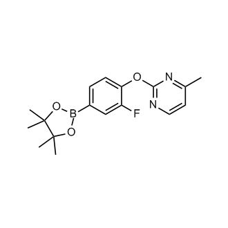 2-(2-Fluoro-4-(4,4,5,5-tetramethyl-1,3,2-dioxaborolan-2-yl)phenoxy)-4-methylpyrimidine