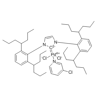 (SP-4-1)-[1,3-Bis[2,6-bis(1-propylbutyl)phenyl]-1,3-dihydro-2H-imidazol-2-ylidene]dichloro(3-chloropyridine-κN)palladium
