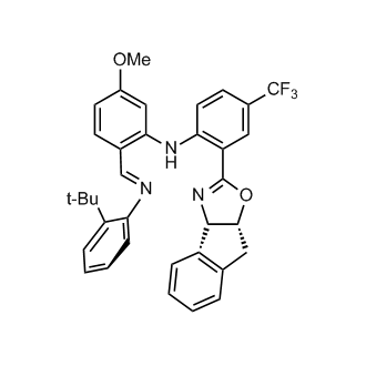 N-(2-((E)-((2-(tert-Butyl)phenyl)imino)methyl)-5-methoxyphenyl)-2-((3aS,8aR)-8,8a-dihydro-3aH-indeno[1,2-d]oxazol-2-yl)-4-(trifluoromethyl)aniline
