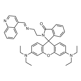 3',6'-Bis(diethylamino)-2-(2-((quinolin-4-ylmethylene)amino)ethyl)spiro[isoindoline-1,9'-xanthen]-3-one