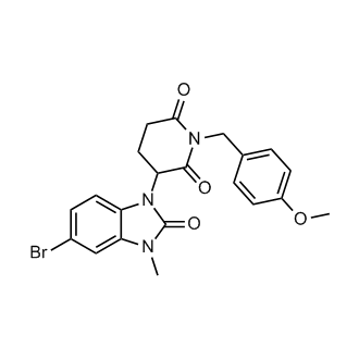 3-(5-Bromo-3-methyl-2-oxo-2,3-dihydro-1H-benzo[d]imidazol-1-yl)-1-(4-methoxybenzyl)piperidine-2,6-dione