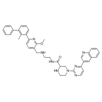 N-(2-(((2-Methoxy-6-(2-methyl-[1,1'-biphenyl]-3-yl)pyridin-3-yl)methyl)amino)ethyl)-4-(4-(quinolin-3-yl)pyrimidin-2-yl)piperazine-2-carboxamide