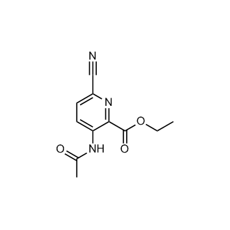 Ethyl 3-acetamido-6-cyanopicolinate