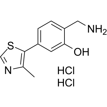 2-(Aminomethyl)-5-(4-methylthiazol-5-yl)phenol dihydrochloride