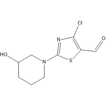 4-Chloro-2-(3-hydroxypiperidin-1-yl)thiazole-5-carbaldehyde