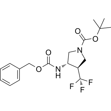 (3S,4R)-tert-Butyl 3-(((benzyloxy)carbonyl)amino)-4-(trifluoromethyl)pyrrolidine-1-carboxylate