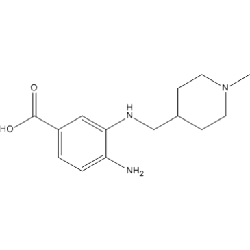 4-Amino-3-[[(1-methyl-4-piperidinyl)methyl]amino]benzoic acid