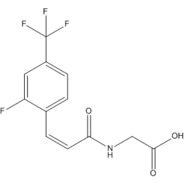 2-[(2Z)-3-[2-Fluoro-4-(trifluoromethyl)phenyl]prop-2-enamido]acetic acid