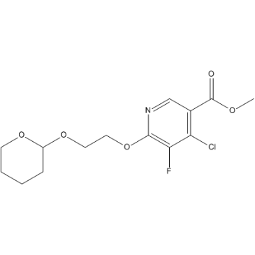 Methyl 4-chloro-5-fluoro-6-[2-[(tetrahydro-2H-pyran-2-yl)oxy]ethoxy]-3-pyridinecarboxylate