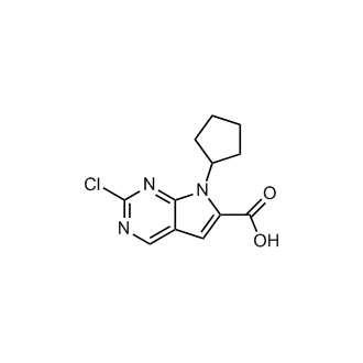 2-Chloro-7-cyclopentyl-7H-pyrrolo[2,3-d]pyrimidine-6-carboxylic acid