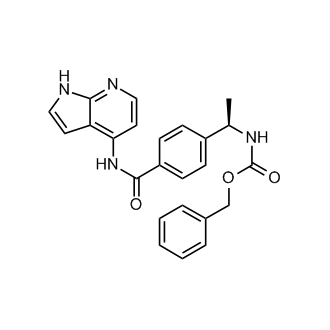 (R)-benzyl (1-(4-((1H-pyrrolo[2,3-b]pyridin-4-yl)carbamoyl)phenyl)ethyl)carbamate