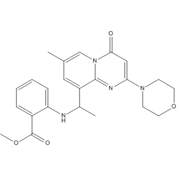 Methyl 2-(1-(7-methyl-2-morpholino-4-oxo-4H-pyrido[1,2-a]pyrimidin-9-yl)ethylamino)benzoate