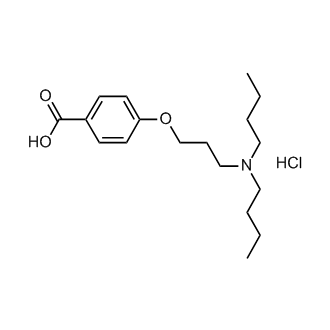 4-[3-(Dibutylamino)propoxy]benzoic acid hydrochloride