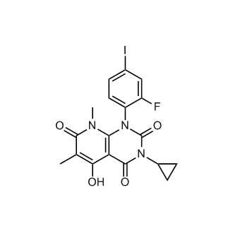 3-Cyclopropyl-1-(2-fluoro-4-iodophenyl)-5-hydroxy-6,8-dimethylpyrido[2,3-d]pyrimidine-2,4,7(1H,3H,8H)-trione