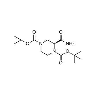 (S)-di-tert-butyl 2-carbamoylpiperazine-1,4-dicarboxylate