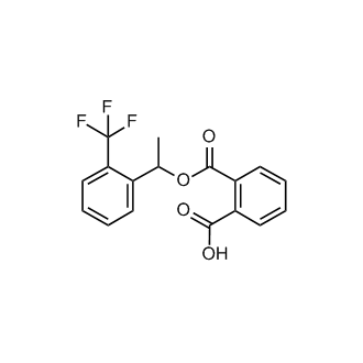 2-((1-(2-(Trifluoromethyl)phenyl)ethoxy)carbonyl)benzoic acid