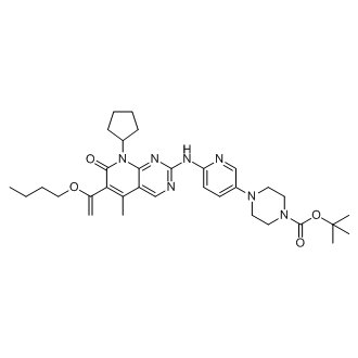 4-[6-[[6-(1-Butoxyvinyl)-8-cyclopentyl-5-methyl-7-oxo-7,8-dihydropyrido[2,3-d]pyrimidin-2-yl]amino]pyridin-3-yl]piperazine-1-carboxylic acid tert-butyl ester