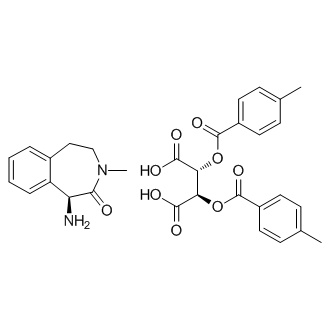 (S)-1-amino-3-methyl-4,5-dihydro-1H-benzo[d]azepin-2(3H)-one (2R,3R)-2,3-bis(4-methylbenzoyloxy)succinate