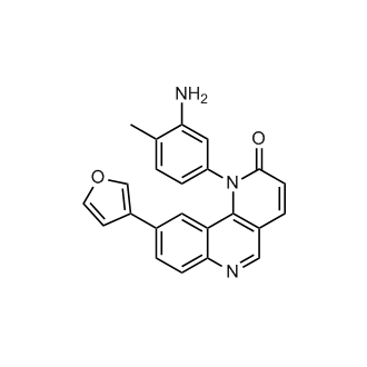 1-(3-amino-4-methylphenyl)-9-(furan-3-yl)benzo[h][1,6]naphthyridin-2(1H)-one