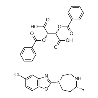 (R)-5-Chloro-2-(5-methyl-1,4-diazepan-1-yl)benzo[d]oxazole (2S,3S)-2,3-bis(benzoyloxy)succinate