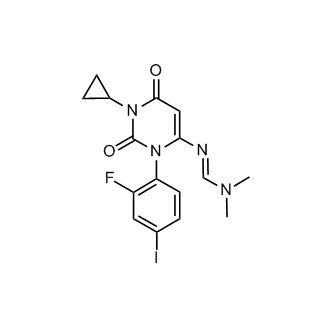 N'-[1-Cyclopropyl-3-(2-fluoro-4-iodophenyl)-2,6-dioxo-1,2,3,6-tetrahydropyrimidin-4-yl]-N,N-dimethylformamidine