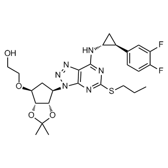2-(((3aR,4S,6R,6aS)-6-(7-(((1R,2S)-2-(3,4-Difluorophenyl)cyclopropyl)amino)-5-(propylthio)-3H-[1,2,3]triazolo[4,5-d]pyrimidin-3-yl)-2,2-dimethyltetrahydro-3aH-cyclopenta[d][1,3]dioxol-4-yl)oxy)ethanol