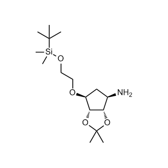(3aS,4R,6S,6aR)-6-(2-((tert-butyldimethylsilyl)oxy)ethoxy)-2,2-dimethyltetrahydro-3aH-cyclopenta[d][1,3]dioxol-4-amine