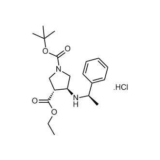 (3R,4S)-1-tert-butyl 3-ethyl 4-(((R)-1-phenylethyl)amino)pyrrolidine-1,3-dicarboxylate hydrochloride