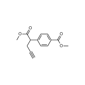 Methyl 4-(1-methoxy-1-oxopent-4-yn-2-yl)benzoate