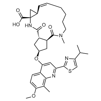 (2S,3aS,11aS,12aR,14aS,Z)-2-((2-(4-isopropylthiazol-2-yl)-7-methoxy-8-methylquinolin-4-yl)oxy)-5-methyl-4,14-dioxo-1,2,3,3a,4,5,6,7,8,9,11a,12,12a,13,14,14a-hexadecahydrocyclopenta[c]cyclopropa[g][1,6]diazacyclotetradecine-12a-carboxylic acid
