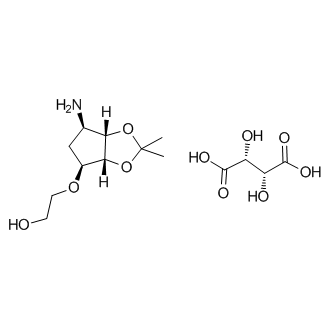 2-(((3aR,4S,6R,6aS)-6-Amino-2,2-dimethyltetrahydro-3aH-cyclopenta[d][1,3]dioxol-4-yl)oxy)ethanol (2R,3R)-2,3-dihydroxysuccinate
