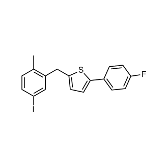 2-(4-Fluorophenyl)-5-[(5-iodo-2-methylphenyl) methyl]thiophene
