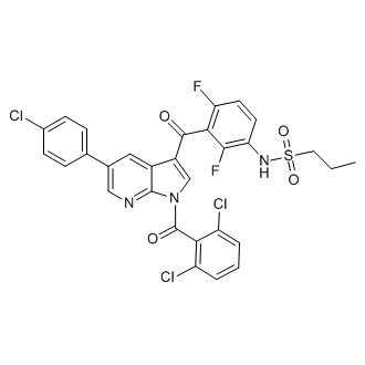 N-(3-(5-(4-Chlorophenyl)-1-(2,6-dichlorobenzoyl)-1H-pyrrolo[2,3-b]pyridine-3-carbonyl)-2,4-difluorophenyl)propane-1-sulfonamide
