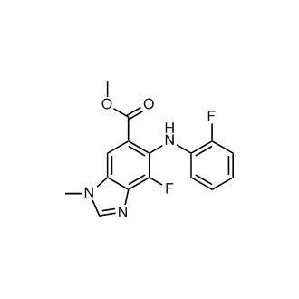 Methyl 4-fluoro-5-((2-fluorophenyl)amino)-1-methyl-1H-benzo[d]imidazole-6-carboxylate