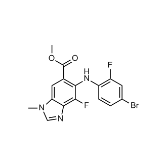 methyl 5-((4-bromo-2-fluorophenyl)amino)-4-fluoro-1-methyl-1H-benzo[d]imidazole-6-carboxylate