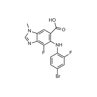 5-((4-Bromo-2-fluorophenyl)amino)-4-fluoro-1-methyl-1H-benzo[d]imidazole-6-carboxylic acid