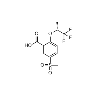 5-Methylsulfonyl-2-[((R)-2,2,2-trifluoro-1-methylethyl)oxy]benzoic acid
