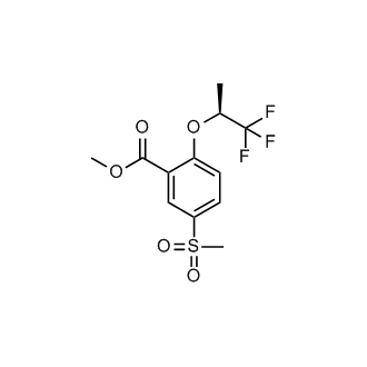 5-Methylsulfonyl-2-[((S)-2,2,2-trifluoro-1-methylethyl)oxy]benzoic acid methyl ester