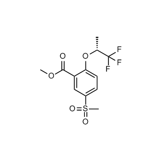5-Methylsulfonyl-2-[((R)-2,2,2-trifluoro-1-methylethyl)oxy]benzoic acid methyl ester